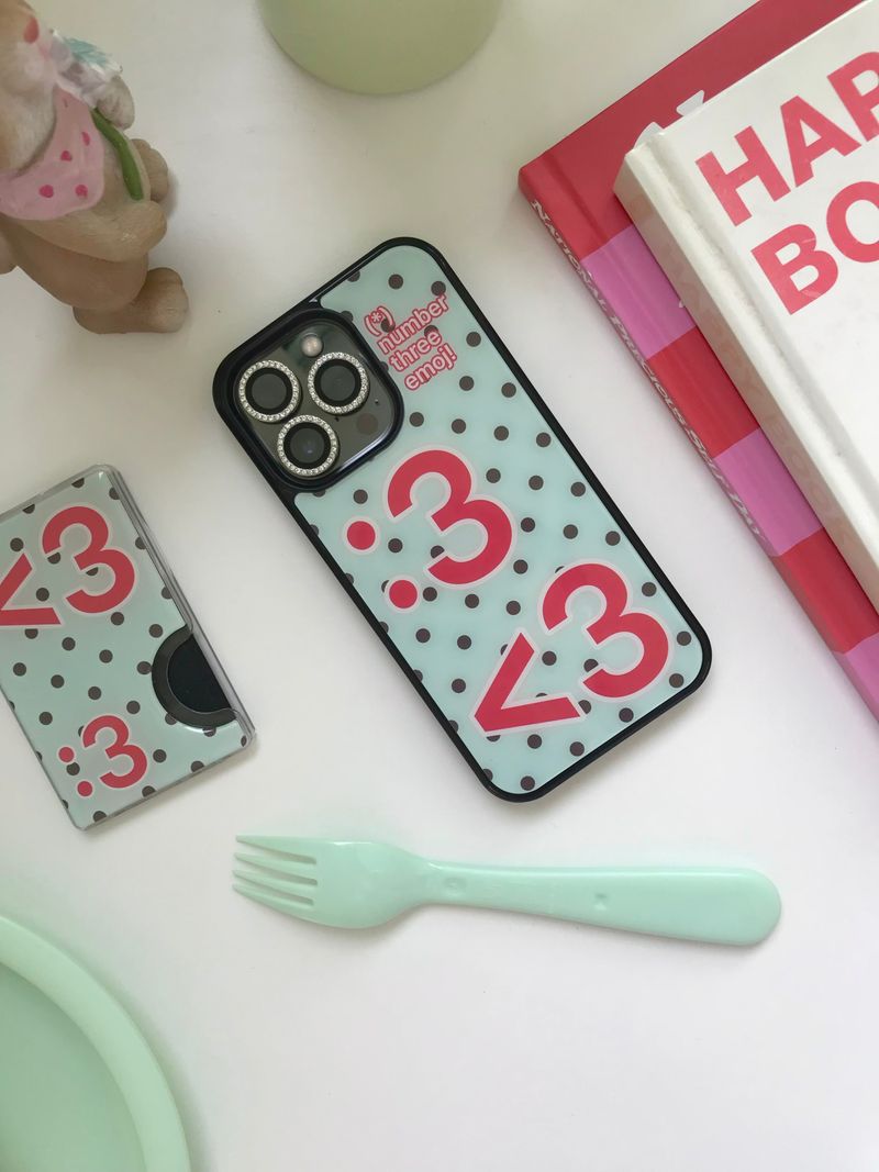 [MADE] Number 3 emoji case (Mint choco) (magsafe) 