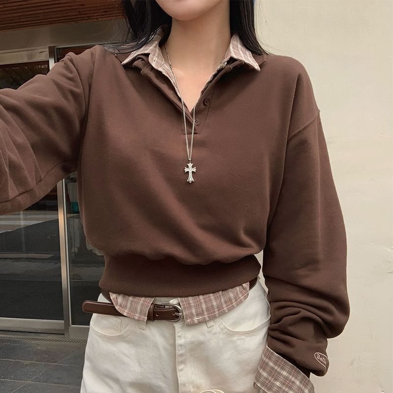 [BELLIDE MADE] Almonds, color cropped sweat