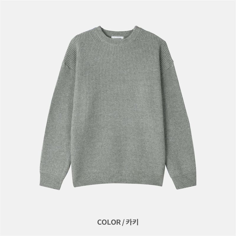 ウールハチラウンドニット (7 Colors)