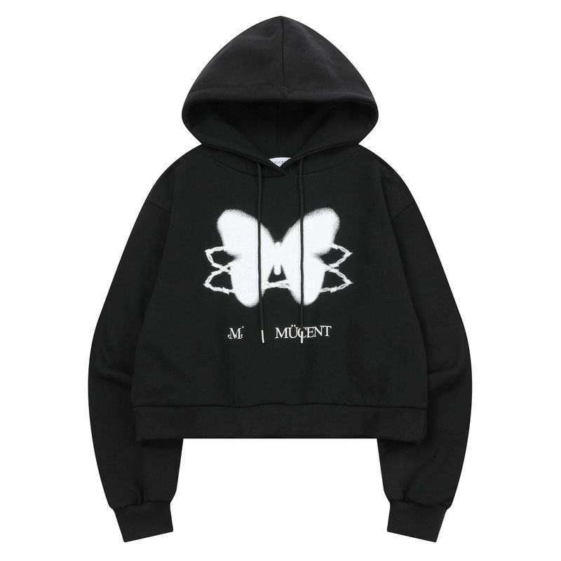 MUCENT（ムセント）の「CHAIN BUTTERFLY HOOD T UNISEX (2Color)（Tops）」