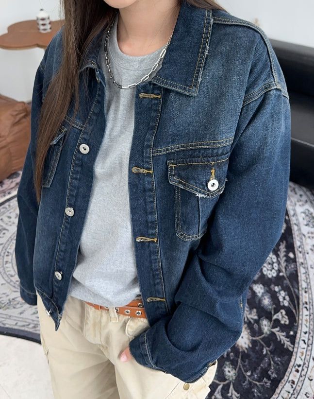 Bedin Crop Denim Jacket