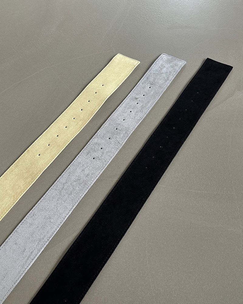 suede wide belt
