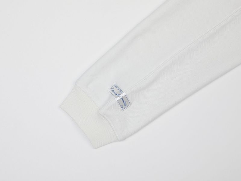 ROUND TWO WAY COLLAR ZIP (WHITE)