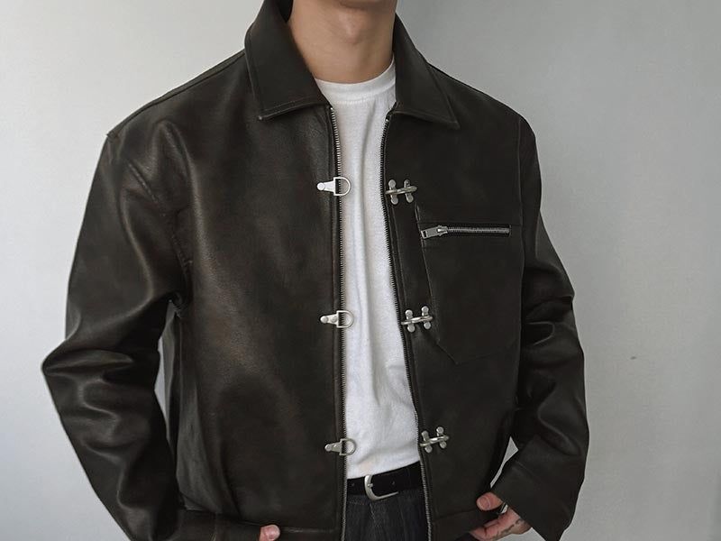 ASCLO Fireman Hook Leather Jacket