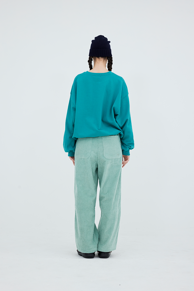 Corduroy Pintuck Band Pants  (mint)