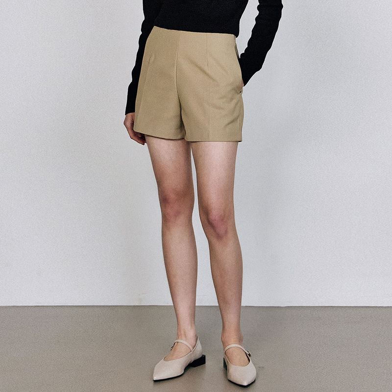 MICRO HALF PANTS_BEIGE