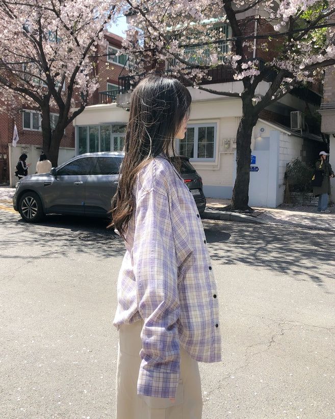 Hani Summer Loose Fit Check Shirt