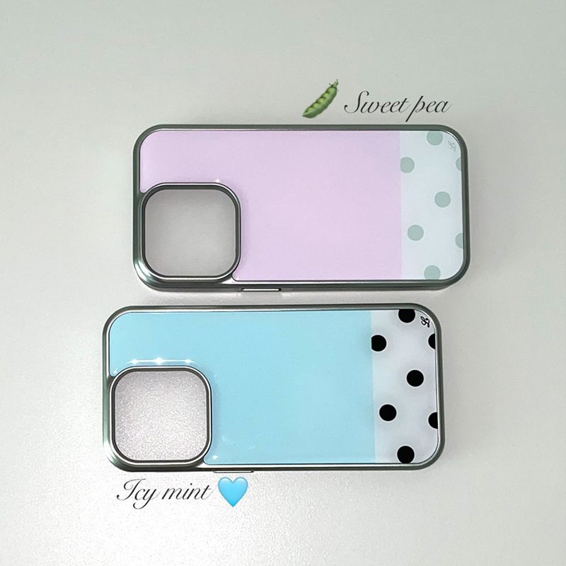 [MADE] SWEET PEA PHONE CASE (epoxy silver bumper)