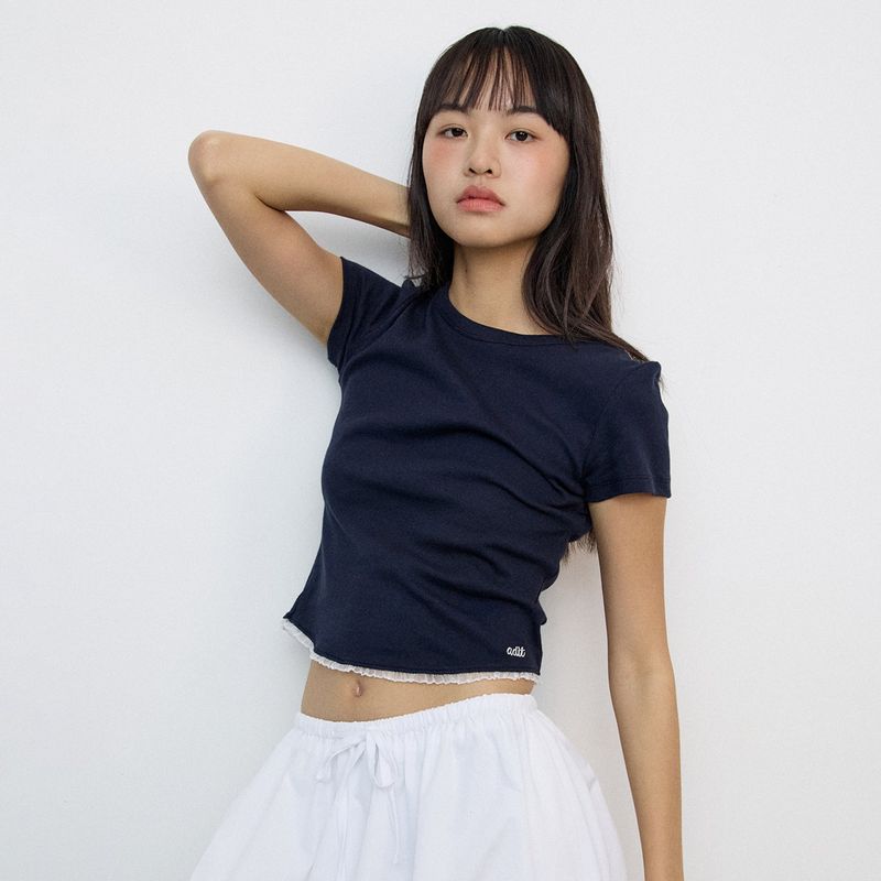adit（アディット）の「ベイビーレースT_ネイビー（トップス）」