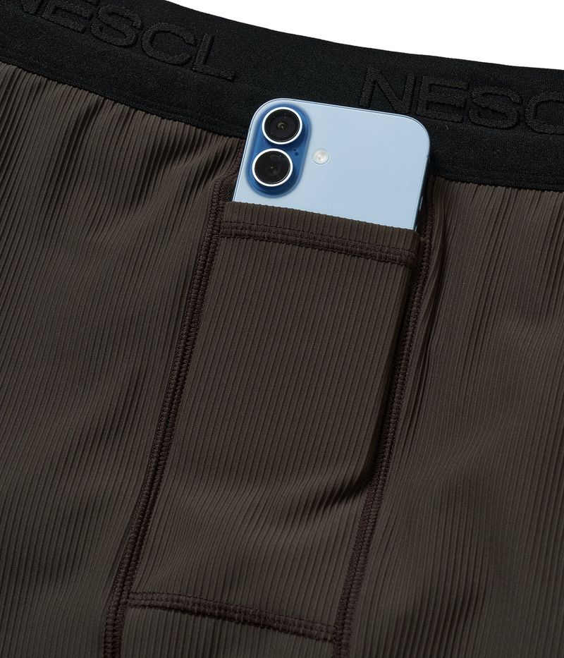 Performance Racing Logo Half Tights (Brown)