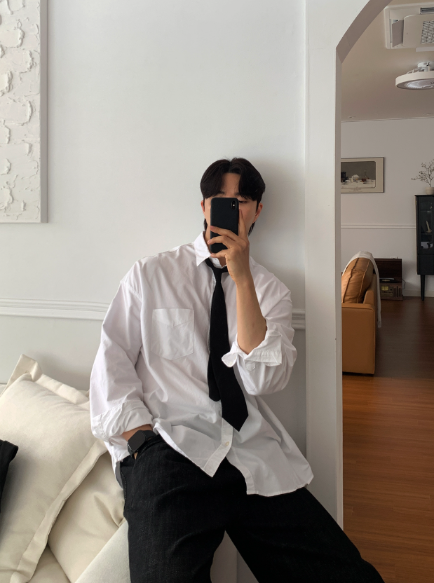  Urban Oxford Overfit Basic Shirt