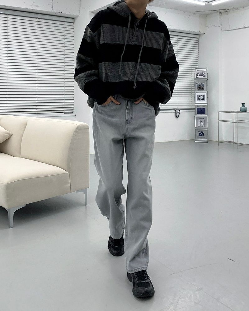 TR2422 Gray Over Wide Denim