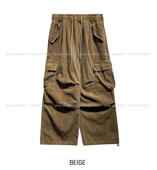 Fog Corduroy Pig Cargo Pants