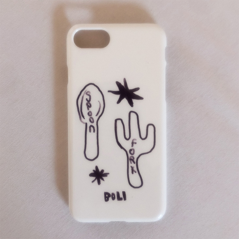 BOLI（ボリ）の「スプーンアンドフォーク 001 グロッシーハードケース（スマホグッズ/小物）」