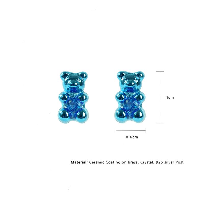 Petit Bear Earrings_Blue