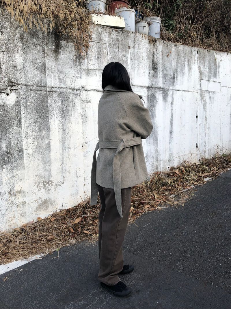 Zelda double pea coat