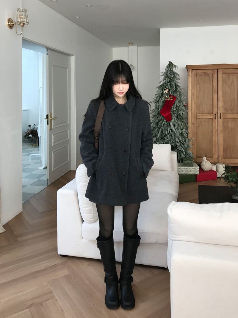 Innerf Wool Half Coat (3 colors)