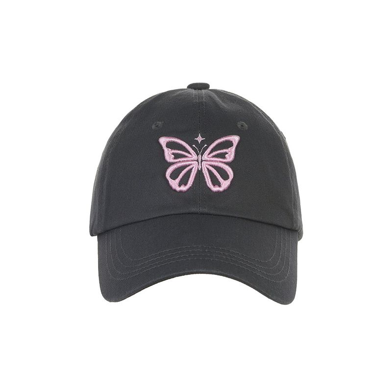 VINTAGE BUTTERFLY BLINK BALL CAP_PINK