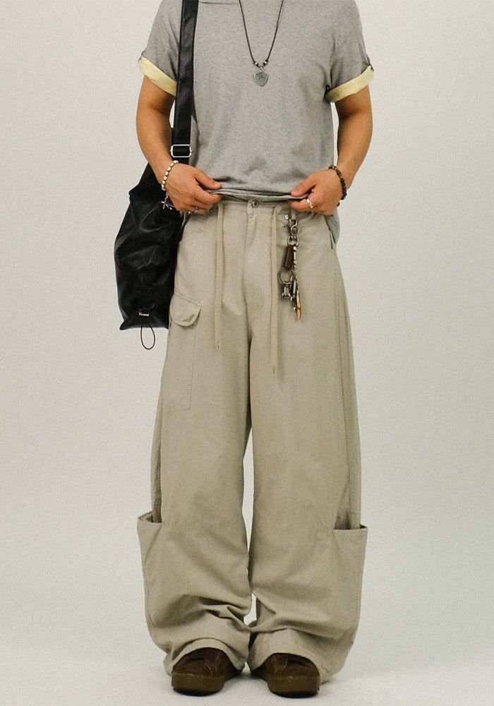 SEMIKAJI(セミカジ)の「OS Washed Pocket Wide Pants(Pants)」