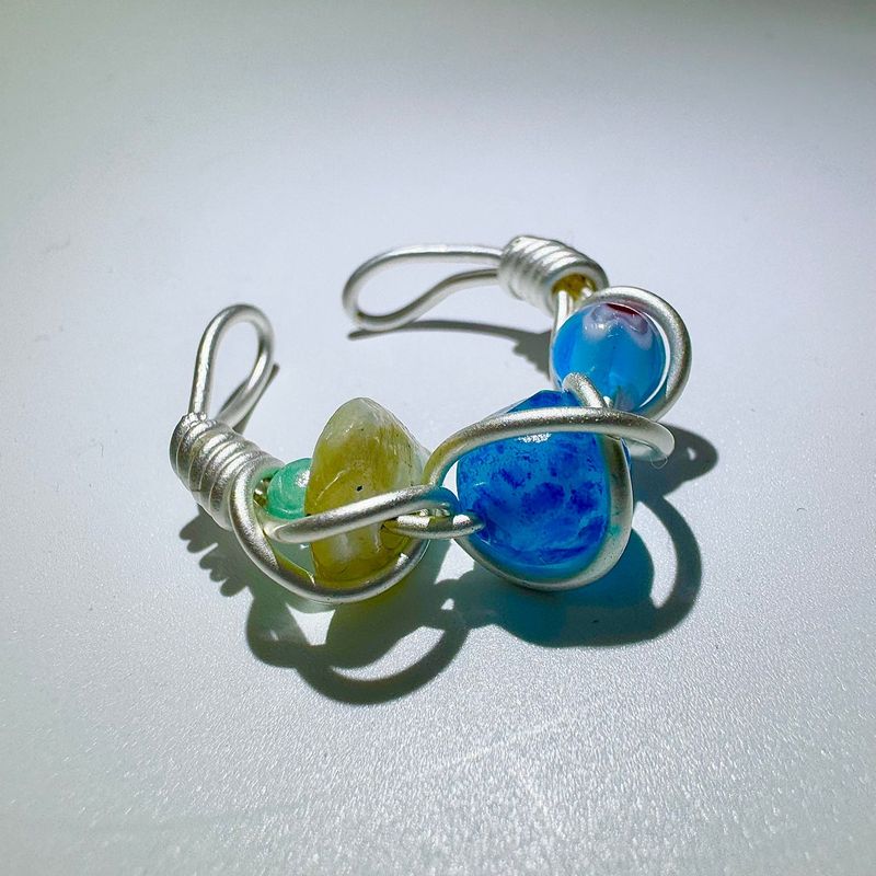 Blue ocean twist ring