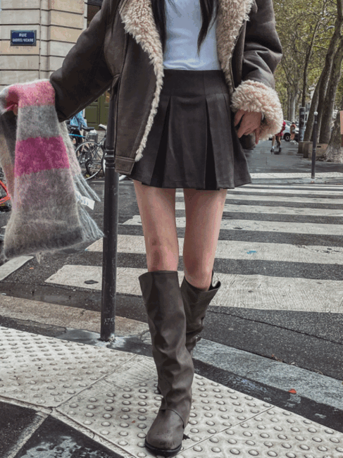 ULAN（ユレン）の「Zendy pleats mini skirt（Skirts）」