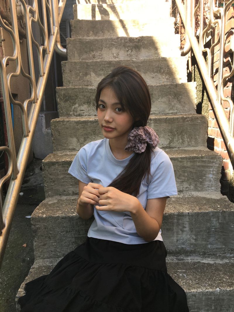 DUGGY（ダギー）の「ヴィンテージチェックスクランチー (2color) （ヘアアクセサリー）」