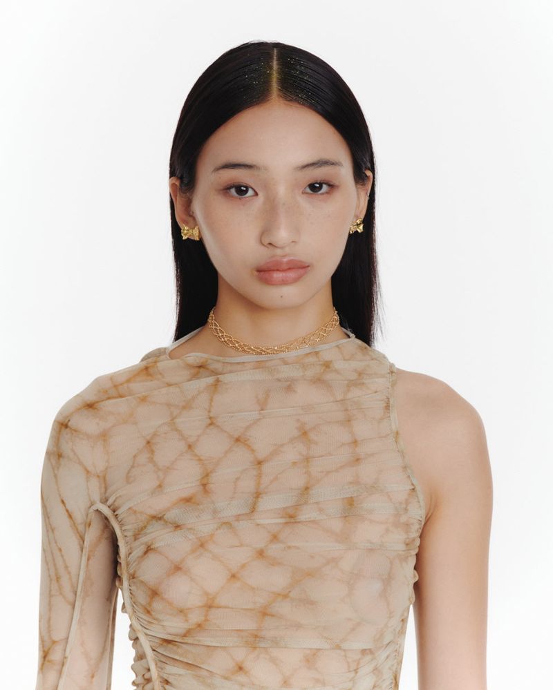 Lace gold necklace