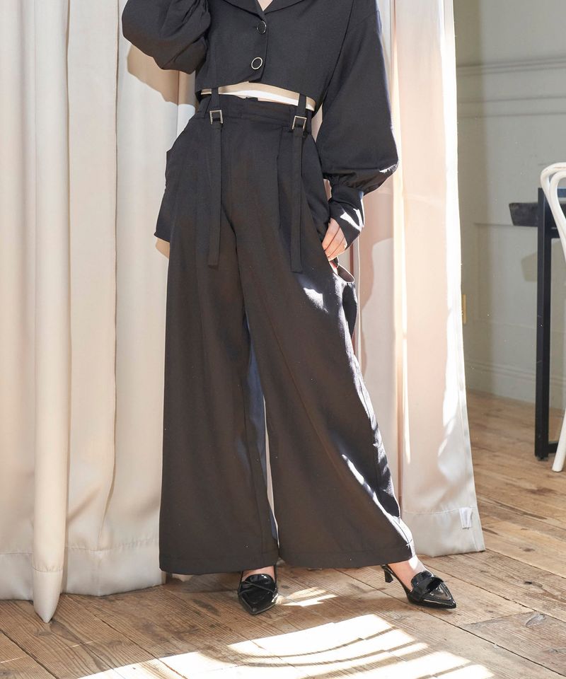 ANDGEEBEE(アンジービー)の「カットアウトワイドパンツ(Pants)」