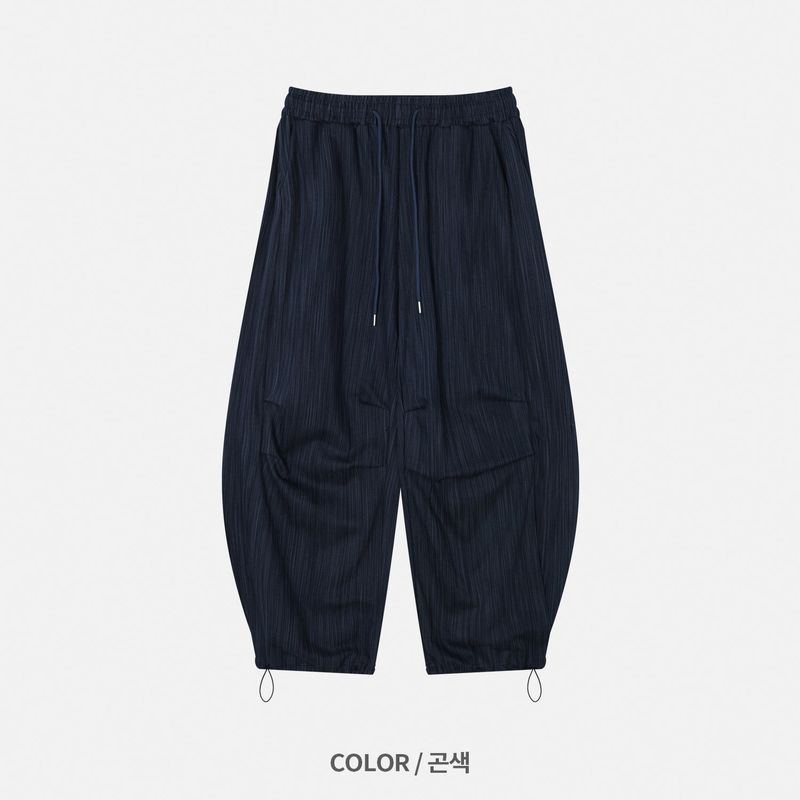 Denim Striped Balloon Pants 2COLOR