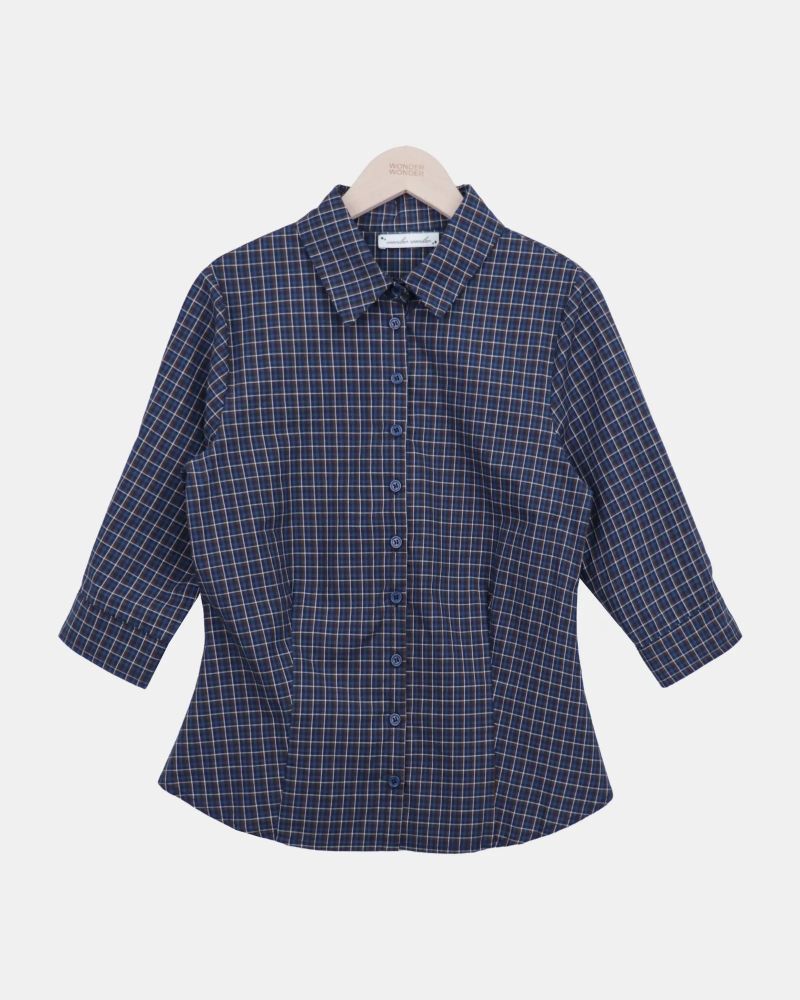 [MADE] Ian 7-Sleeve Check Shirt