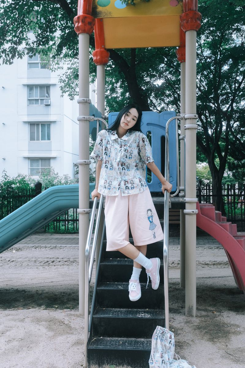 SHAKIRI（シャキリ）の「SHAKIRI X Namsuru 우리들 COTTON SHIRTS (MULTI)（Tops）」