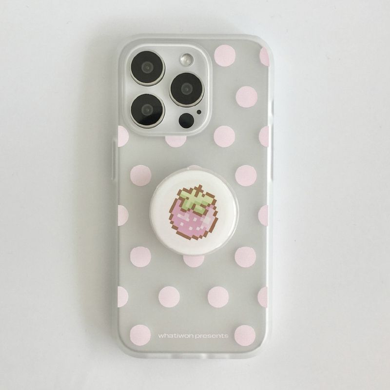 WATERY PINK DOTS CASE ✿