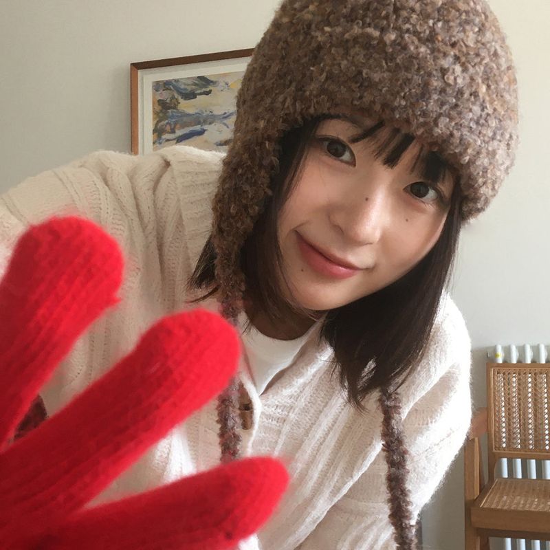 WONDER WONDER（ワンダーワンダー）の「クネボカシニットストラップ バラクラバ（帽子）」