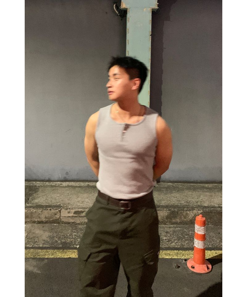 Washed Cargo Biker Pants