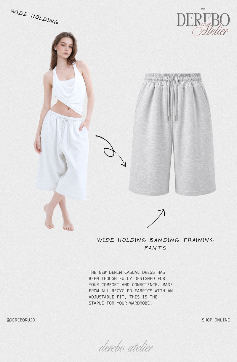 Wide Holding Banding Training Pants