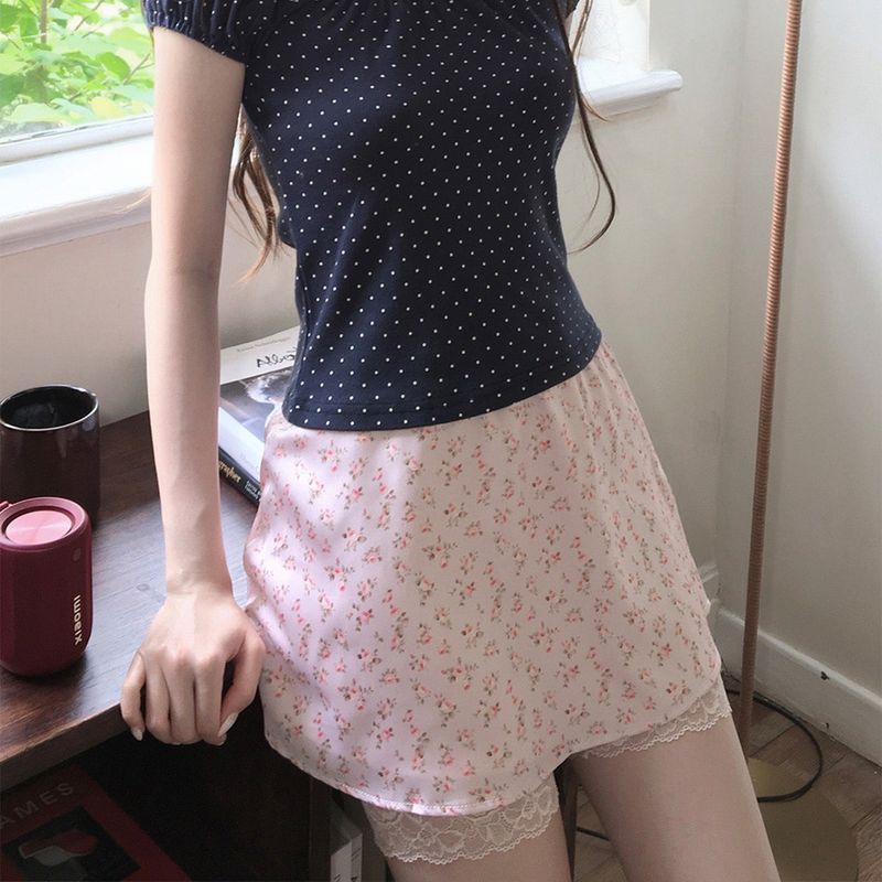 Rose Garden Mini Skirt - PINK