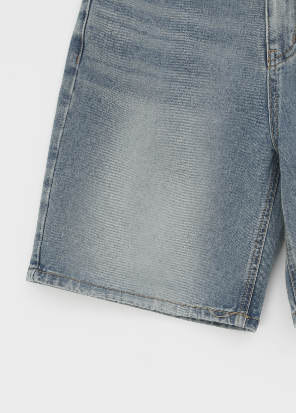 [B-DENIM] ESSENTIAL HALF SHORTS 040