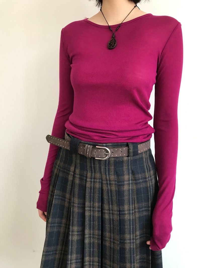 Metal Inlay Belt (3color)