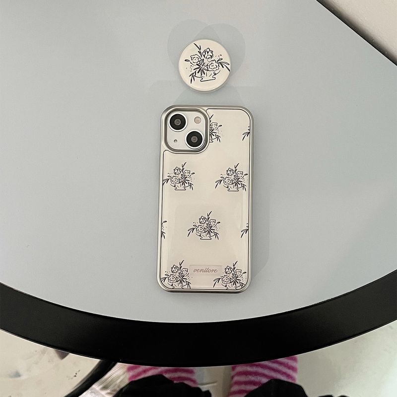[MADE][Epoxy Bumper Case] Vintage Flower Case