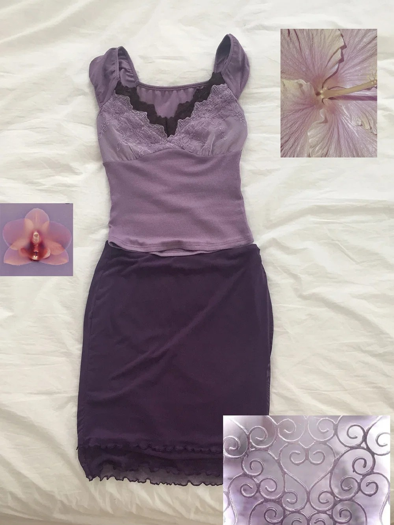 Mauve Skirt