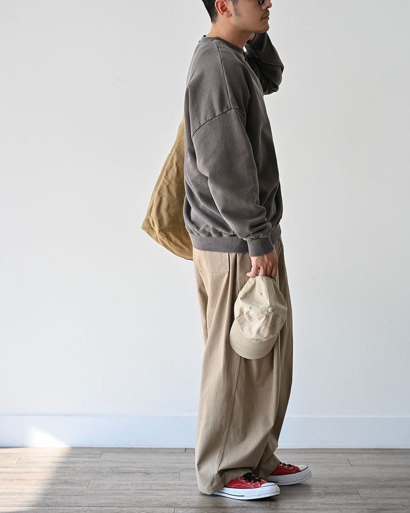 DRW D-RING ONE TUCK BALLOON PANTS BG 