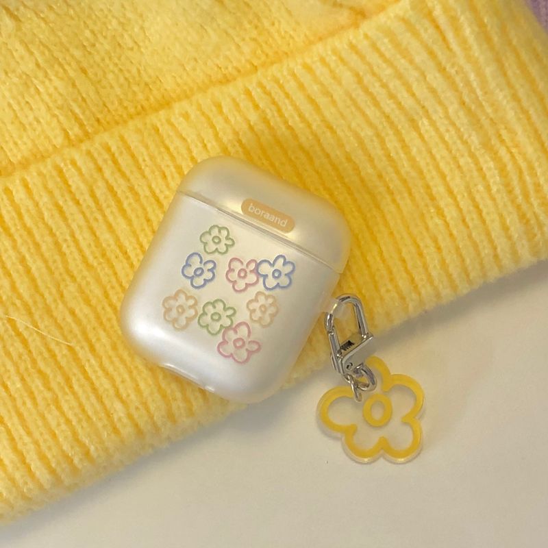 Soft flower key ring