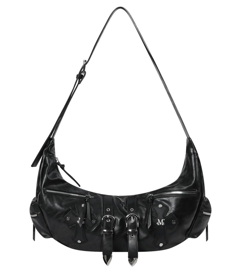MUCENT(ムセント)の「STRUM CROSS LEATHER BELTED SHOULDER BAG UNISEX(Bags)」