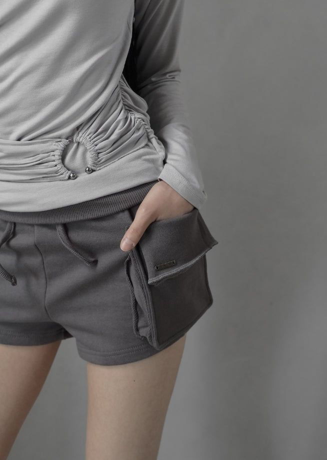 26SS★ [mnem] Billowy Cargo Shorts