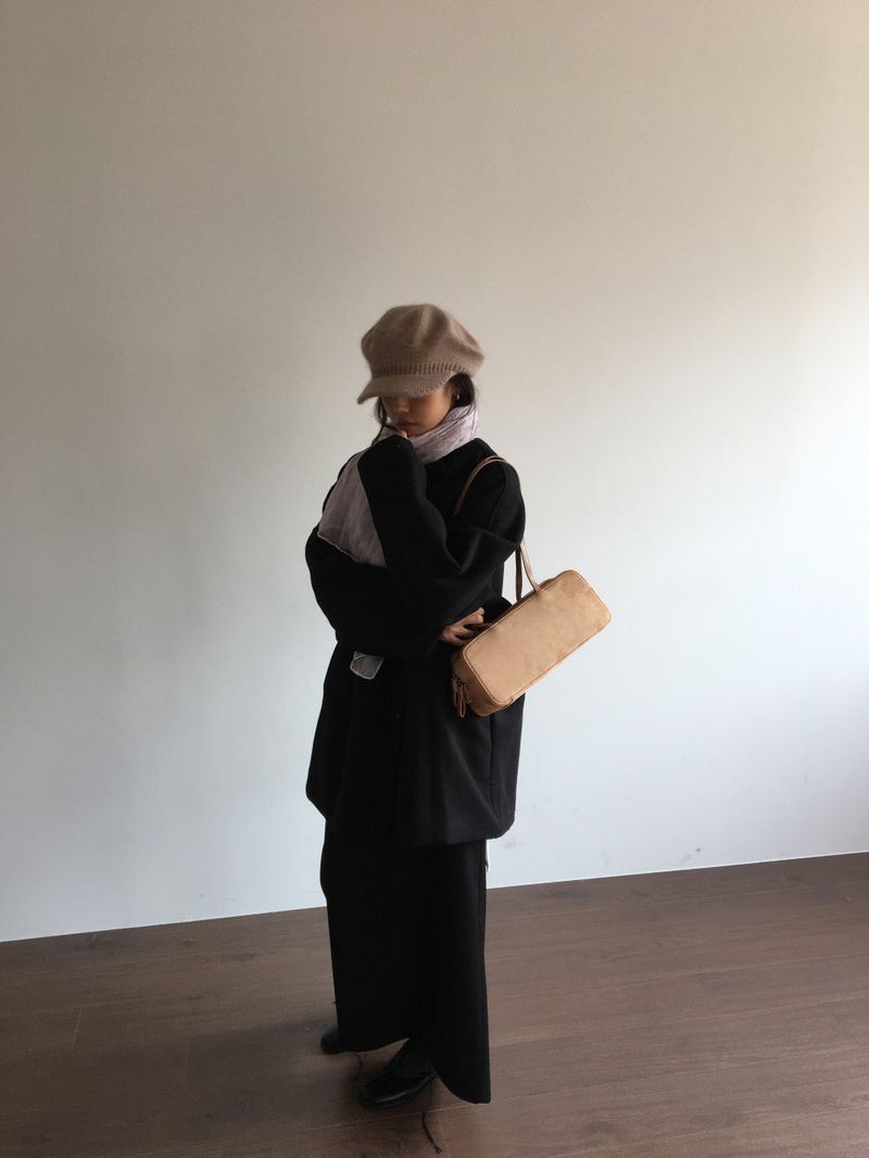 Classic High Neck Half Coat (2 Colors)