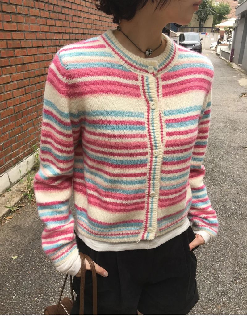 Lollipop Round Cardigan (2color)