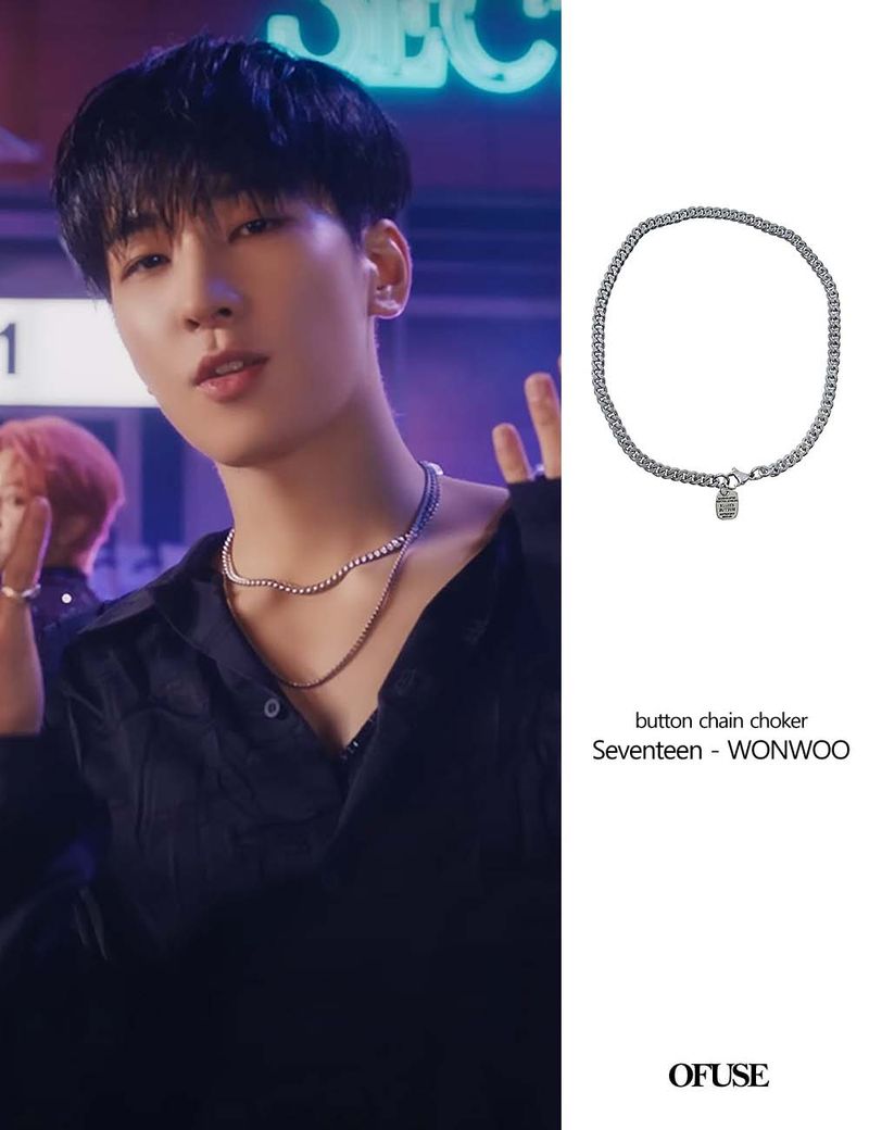 button chain choker