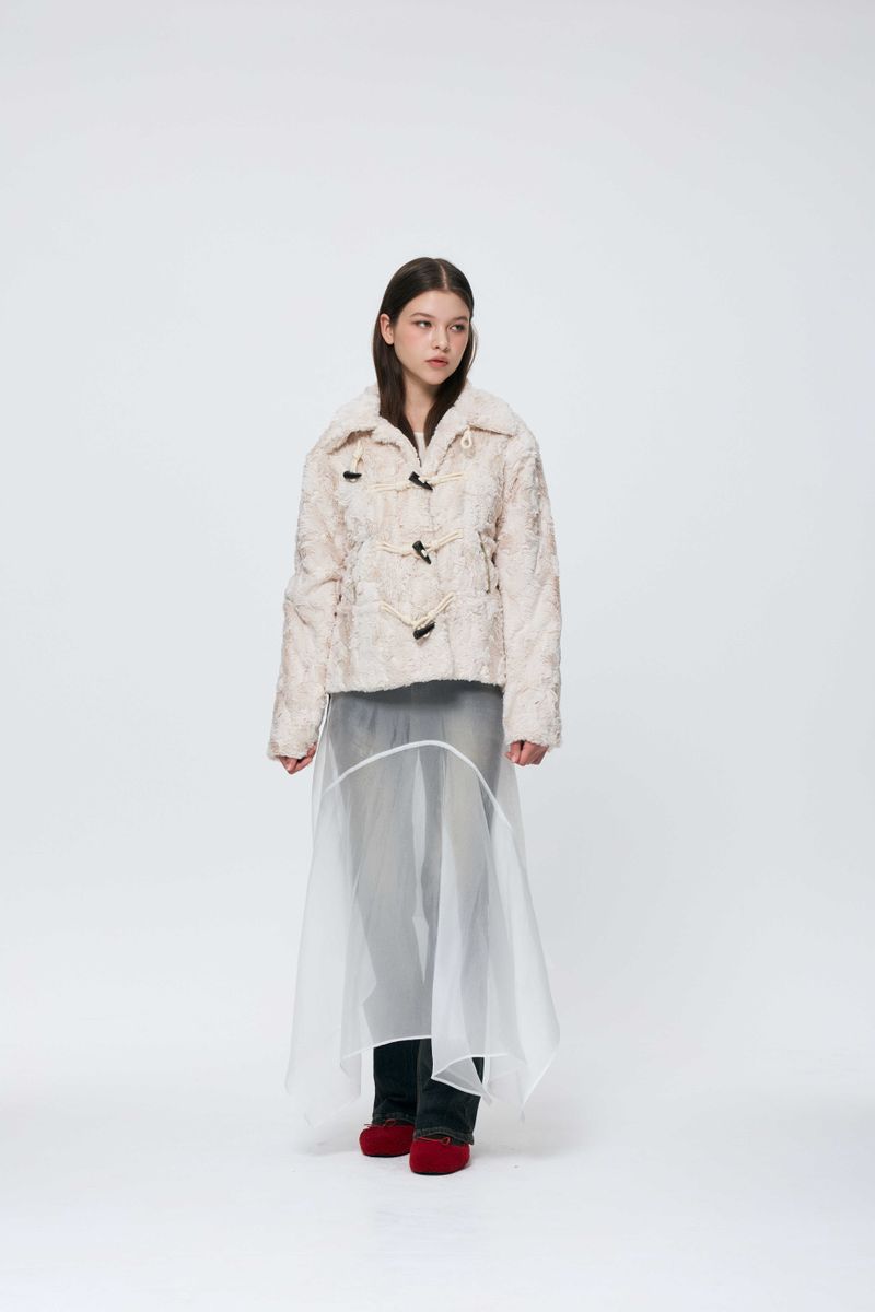 COZY FUR JACKET / BEIGE