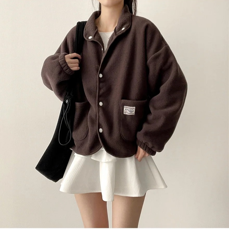 Eddy Tab tick pocket fleece jacket