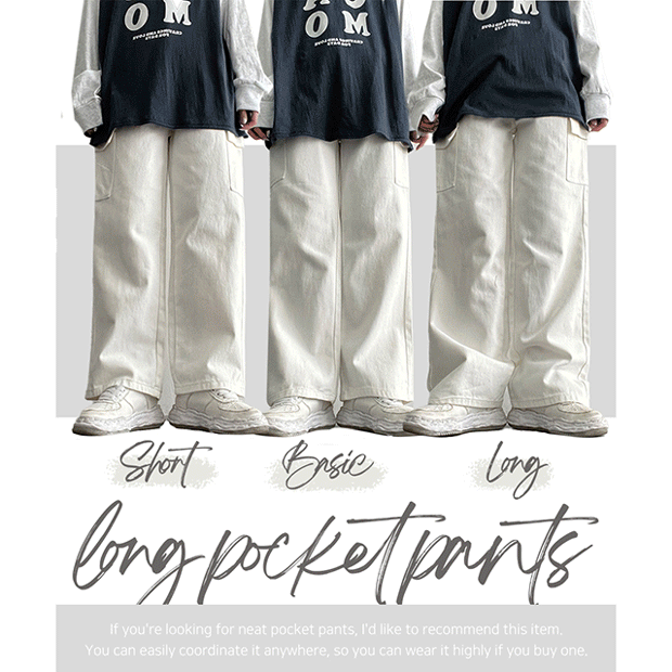 hijjoo（ハイチュー）の「[3-tier length] [S–2XL] Dwatan Tan Cotton Wide Cargo Pants (5 colors)（Pants）」